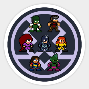 The Inhumans 8bit Pixel Art Sticker